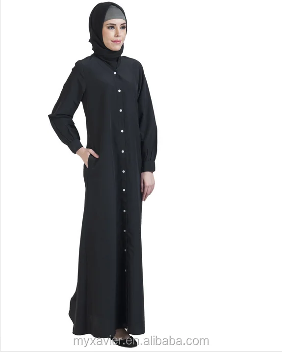New Model Abaya In Dubai Latest Abaya Designs 2016 Button Closure For ...