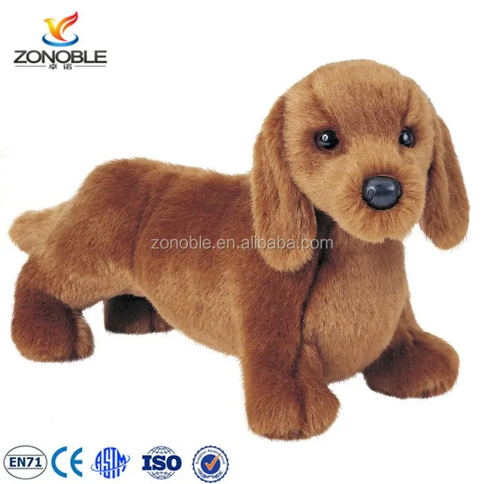 Pabrik Oem Desain Boneka Anjing Mainan Mewah Anjing Dachshund