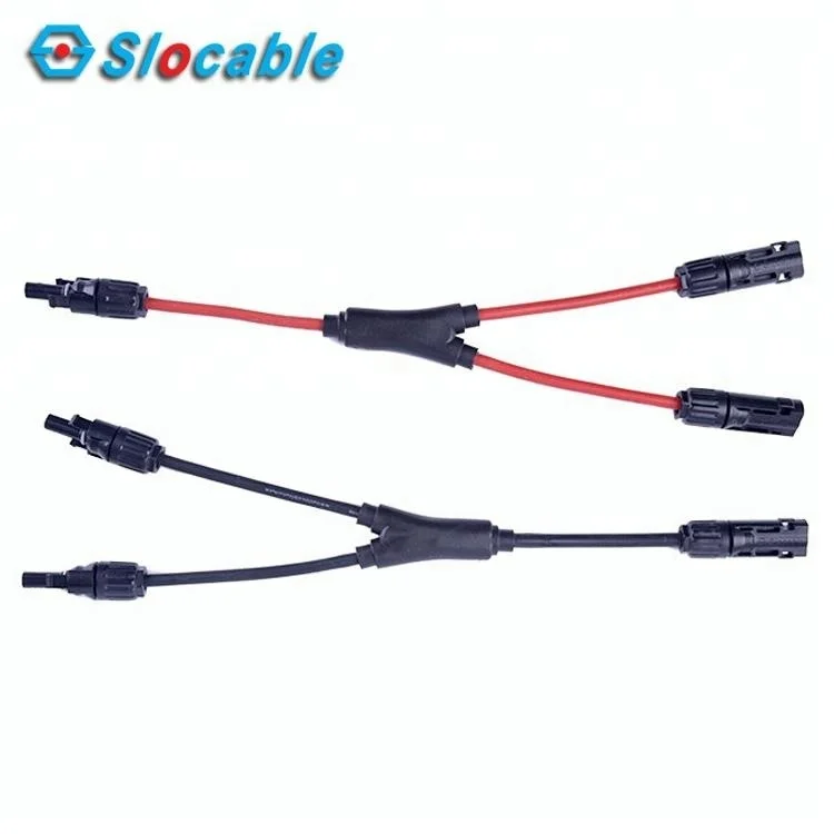Slocable High Grade 2 PFG 1169 PV1-F 4mm2 and 2.5mm2 Solar Cable with Solar Connector 2to1 - ANKUX.COM