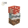 New design crafts home decoration magazine storage wooden organizer crate