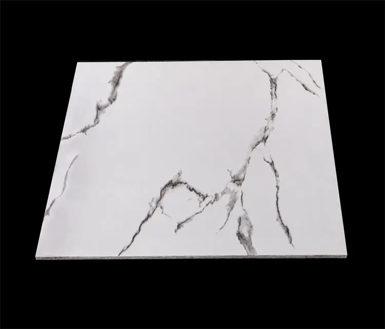Factory 600x600mm Cararra White from Foshan for Canada Glossy Porcelain Polished Glazed Tile