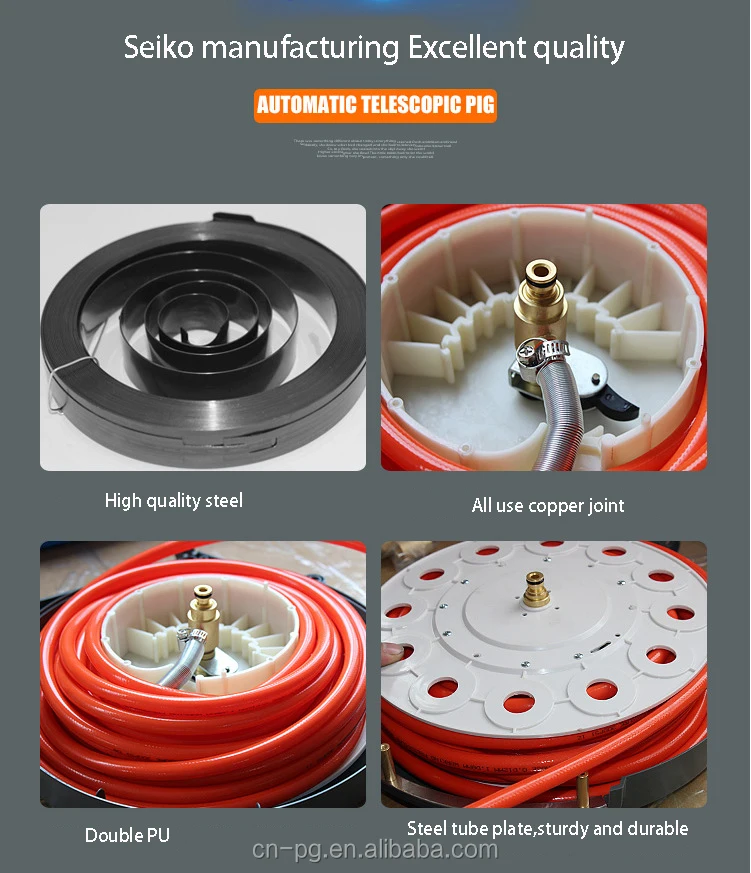 Automatic Retractable Flexible Hose Reel Pu Mesh Air Hose Reel Electric