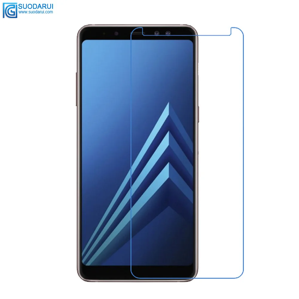 Tempered Glass Screen Protector for SamsungGalaxy A8 A8 Plus 9H 2.5D 0.26mm HD Transparent Film