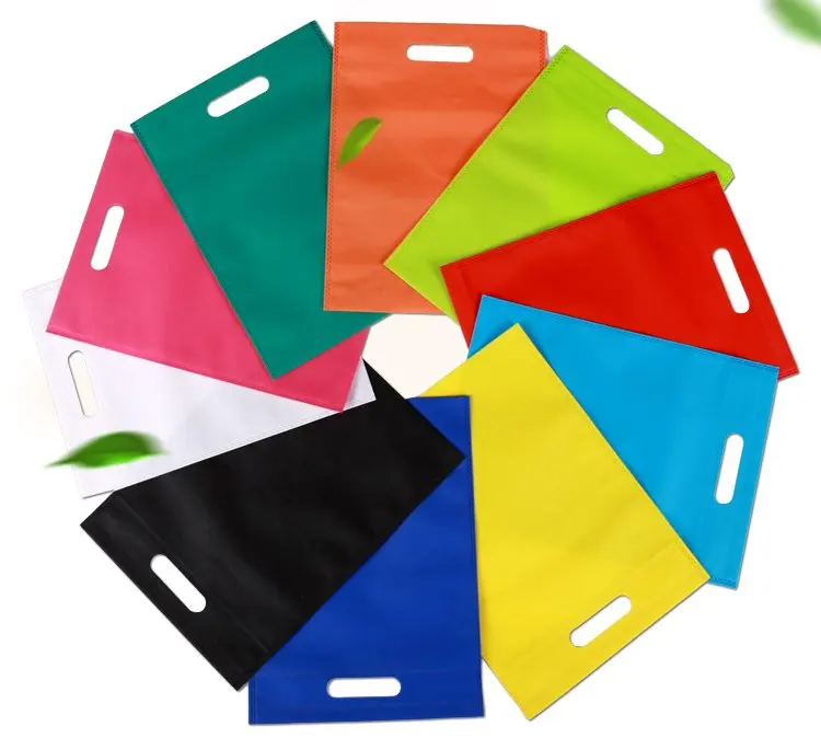 cheap shopping D-cut non-woven bags