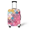 Fashion Printing Dust-proof Travel Spandex Suitcase Covers Fish Scale Print Luggage Protective Covers Can Customize
