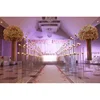 new elegant high crystal wedding aisle pillar for weddings walkway decor