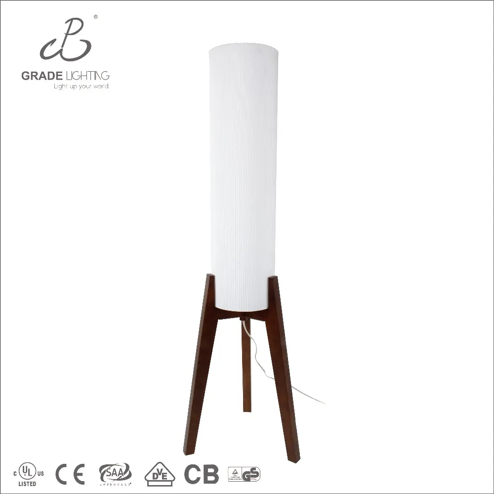 Grade Novel Design Tripod Floor Lamp Designer Modern Three Legs Walnut