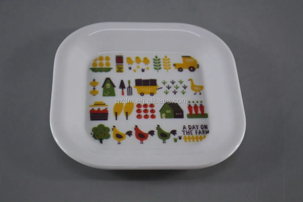 15x15cm Melamine small tray, Mealmine square tray