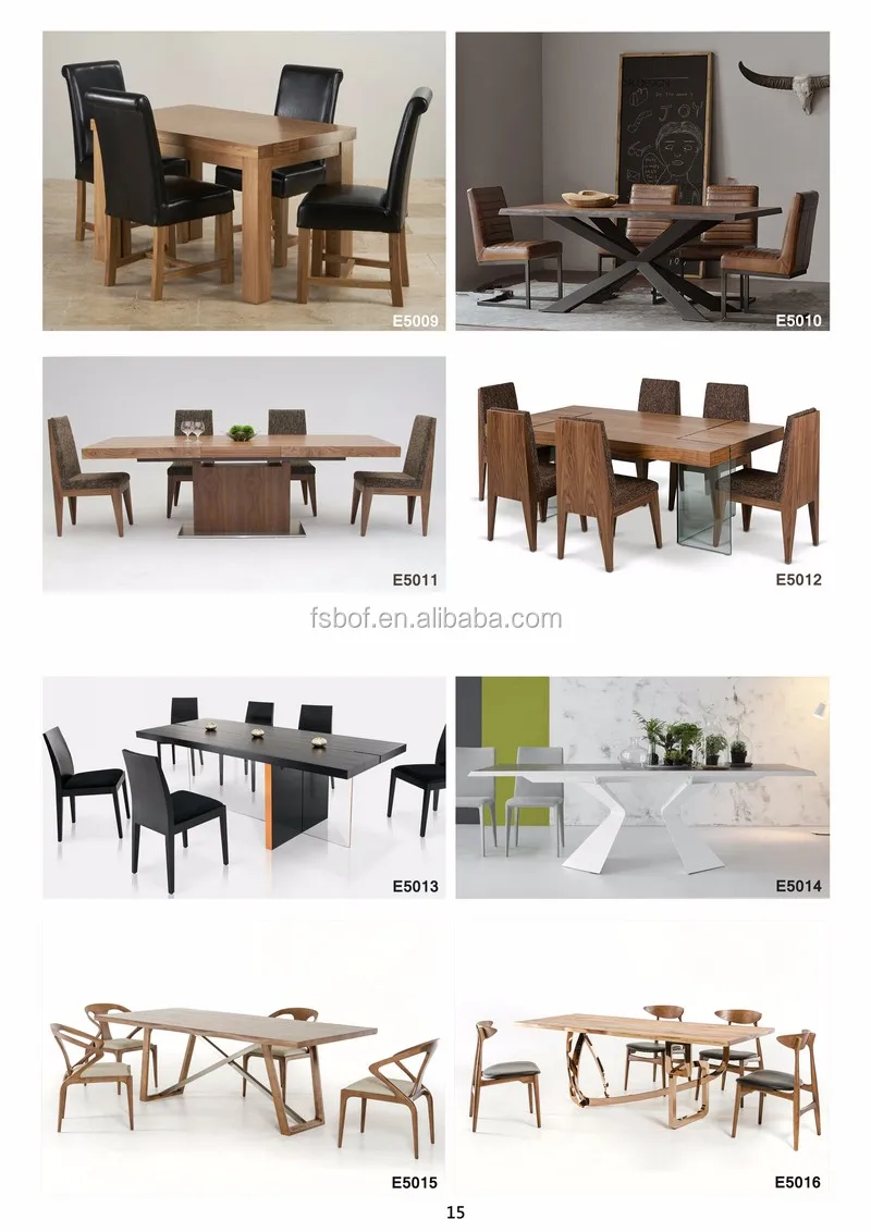 New Design Cheap Oak Wood Master Design Dining Room Furniture Teak