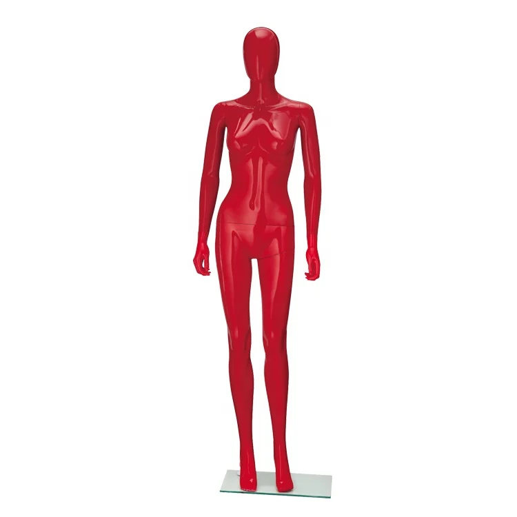 Display Glossy Red Color Plastic Mannequin Egg Head Female Mannequin Buy Egg Head Female