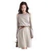 Fashion Off-shoulder Dress Spring/Fall Blank Ladies Sweater Dress