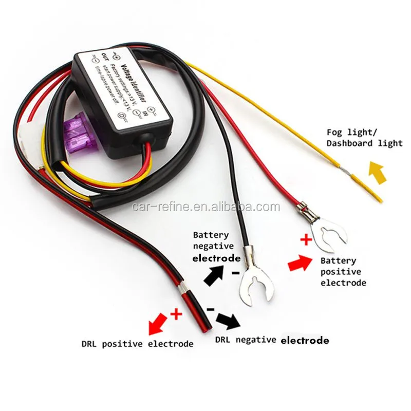 Automatic On//Off Dependent Module Box LED Daytime Running Light Control Line Set