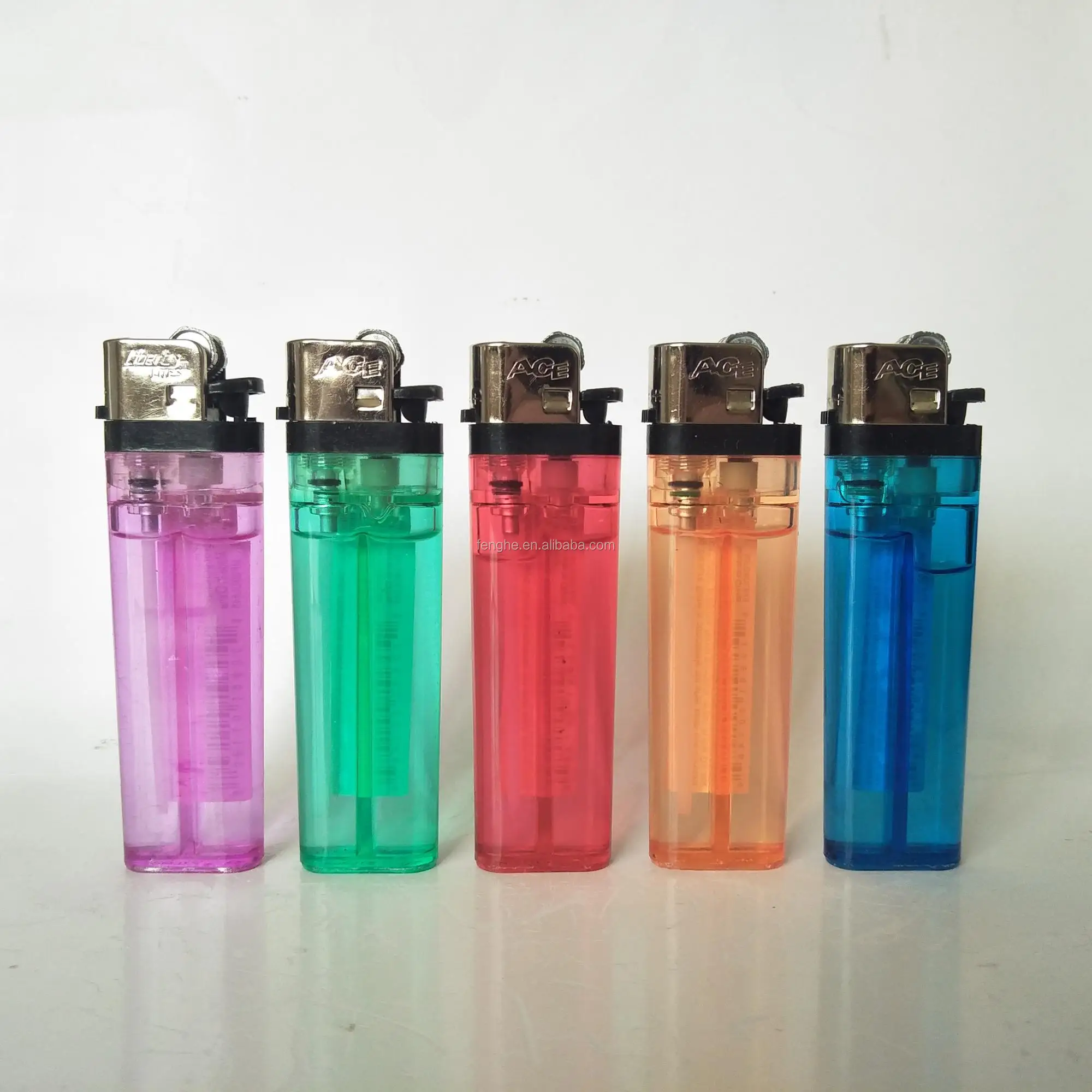 Encendedor 8.1cm Plastic Cigarette Gas Flint Taiyo Neon Lighter Fh-002 ...