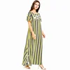 Wholesale products umbrella dress striped dress bean green dress