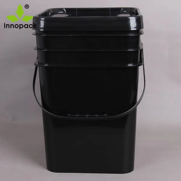 Competitive Food Grade 5 Gallon Black Square Plastic Bucket -Alibaba.com