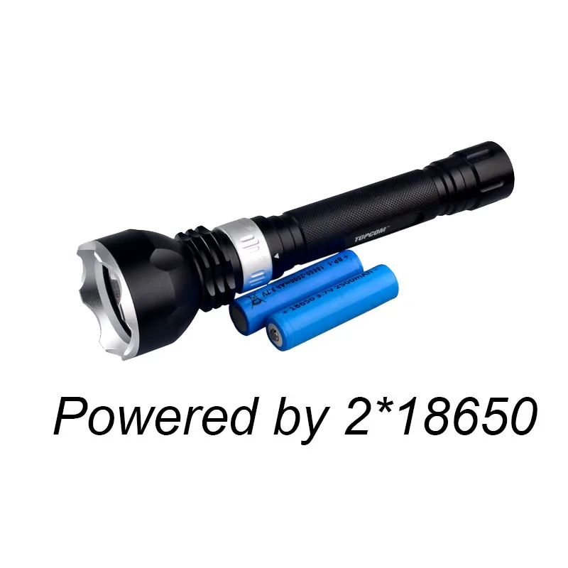 Professional T6 Waterproof Dive Flashlight Rechargeable LED Scuba Diving Equipment