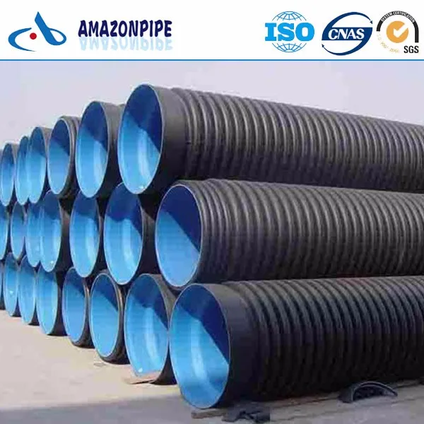 200mm To 800mm Sn8 Hdpe Double Wall Corrugated Drainage ...