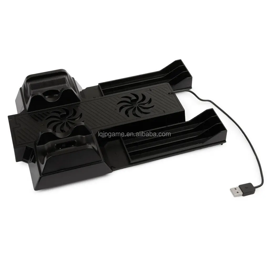 For Xbox One X Charger Controller Stand Dual Dock Charging Cooling Fans w/ USB Ports For Xbox One X