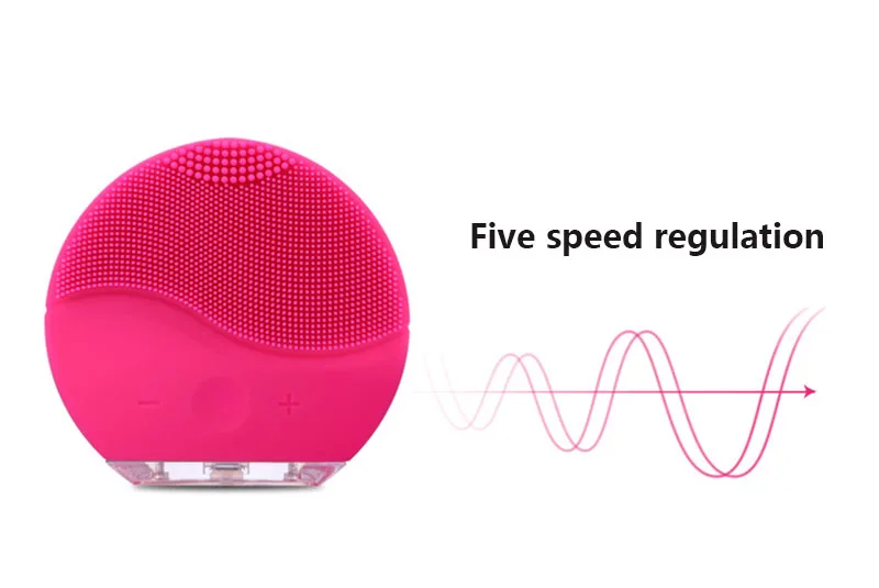 Facial Cleansing Brush Face Scrubbers Waterproof Silicon Facial Cleaner and Massager Electric Cleansing for Deep Cleansing Care