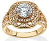 Best women jewelry white AAA cubic Zircon 14k gold ring setting