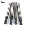 High quality hss carbide roughing long shank 2 flutes square end mill