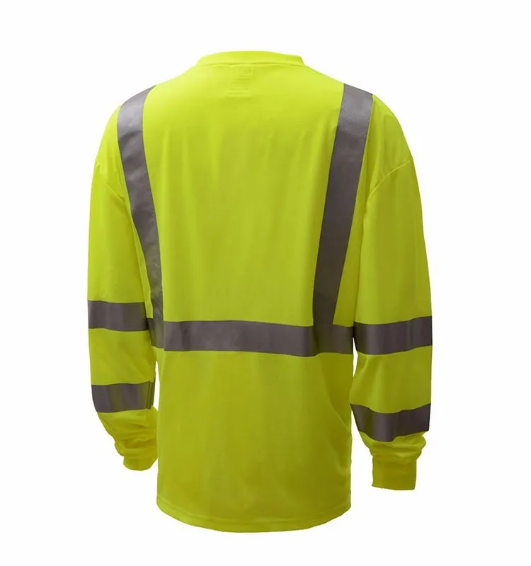 2017 High Quality Breathable Safety High Visibility Reflective T Shirt