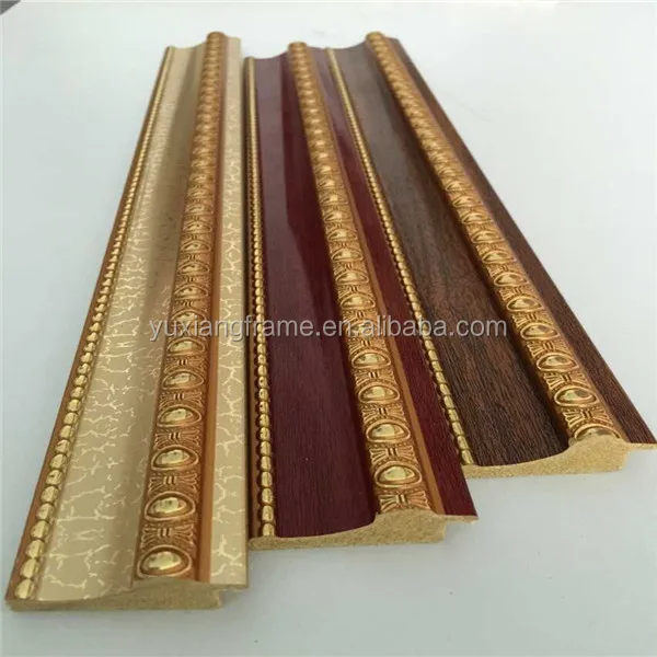 Wholesale Gold And Pink Color Polystyrene Framings For Photo Picture