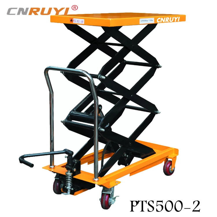 2000mm Small Platform 500kg Scissor Car Lift Mini Scissor Lift