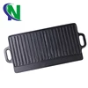 black food network pre-seasoned cast iron reversible grill