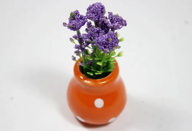 Kreatif Keramik Pot  Bunga  Mini Buatan Tanaman  Hias  Untuk 