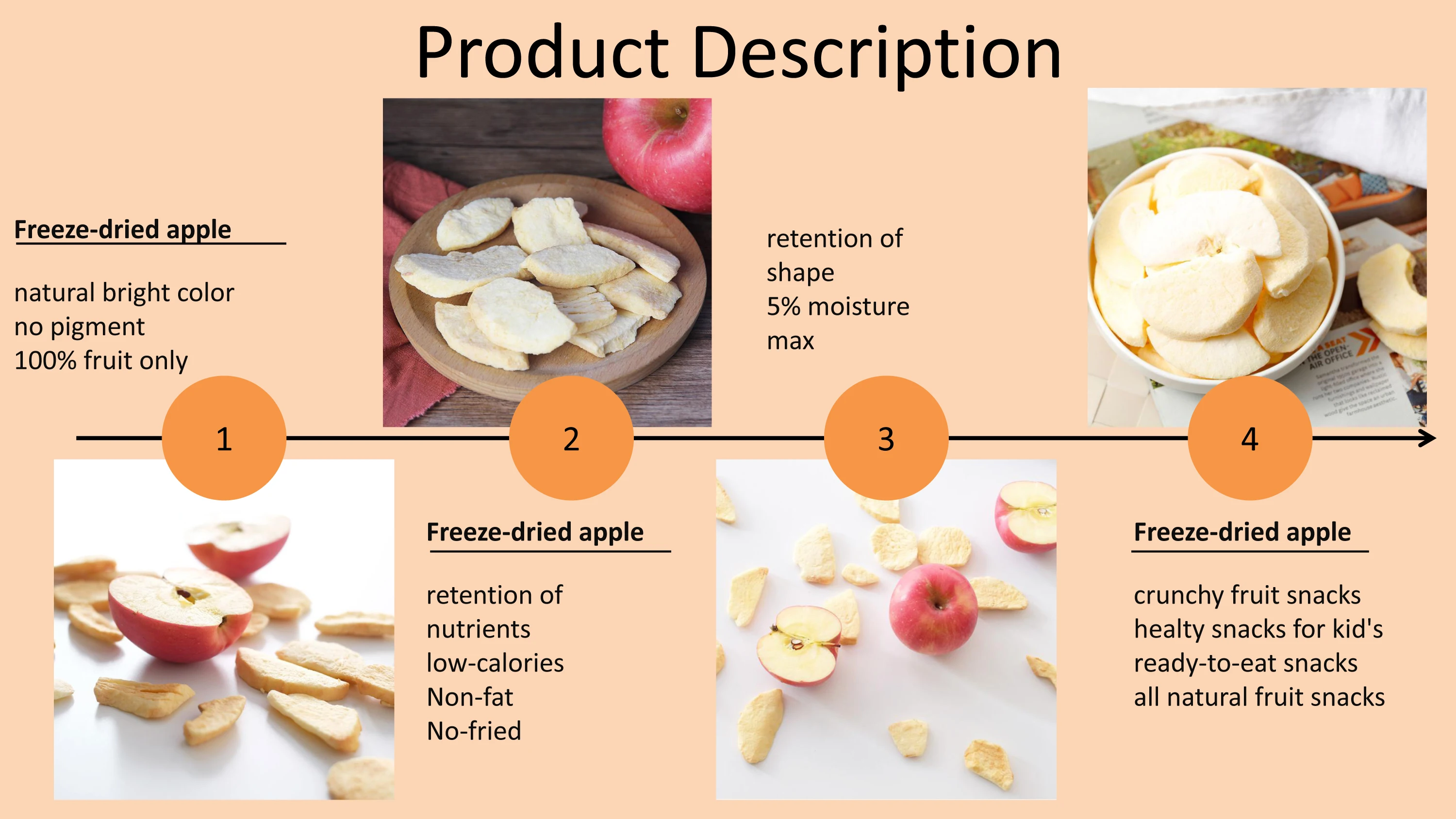 Dried Apple Chips Healthy Freeze-dried Apple - Buy Freeze-dried Apple