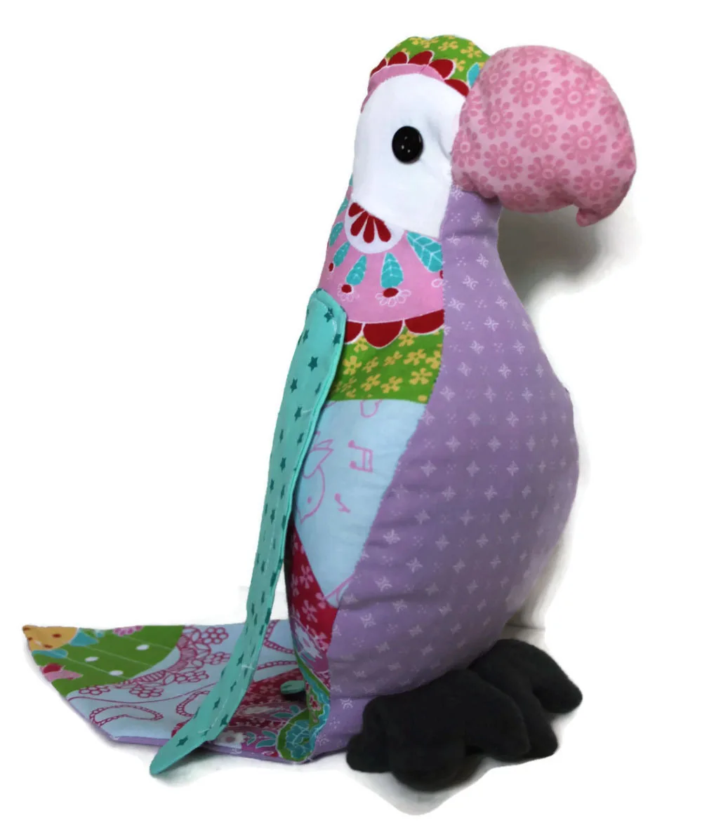 talking stuffed parrot