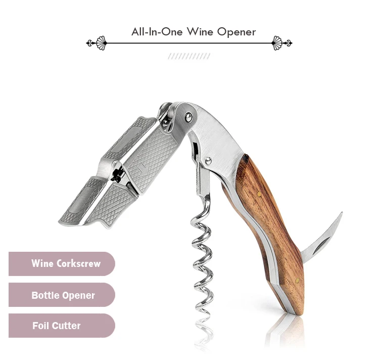 High Quality Waiters Wine Key Foil Cutter Beer Opener Professional