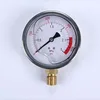 0-3mpa 0-400psi stainless steel oil filled hydraulic jack with pressure gauge