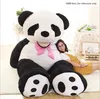 Giant large black panda animal skin plush stuffed toy for bedroom