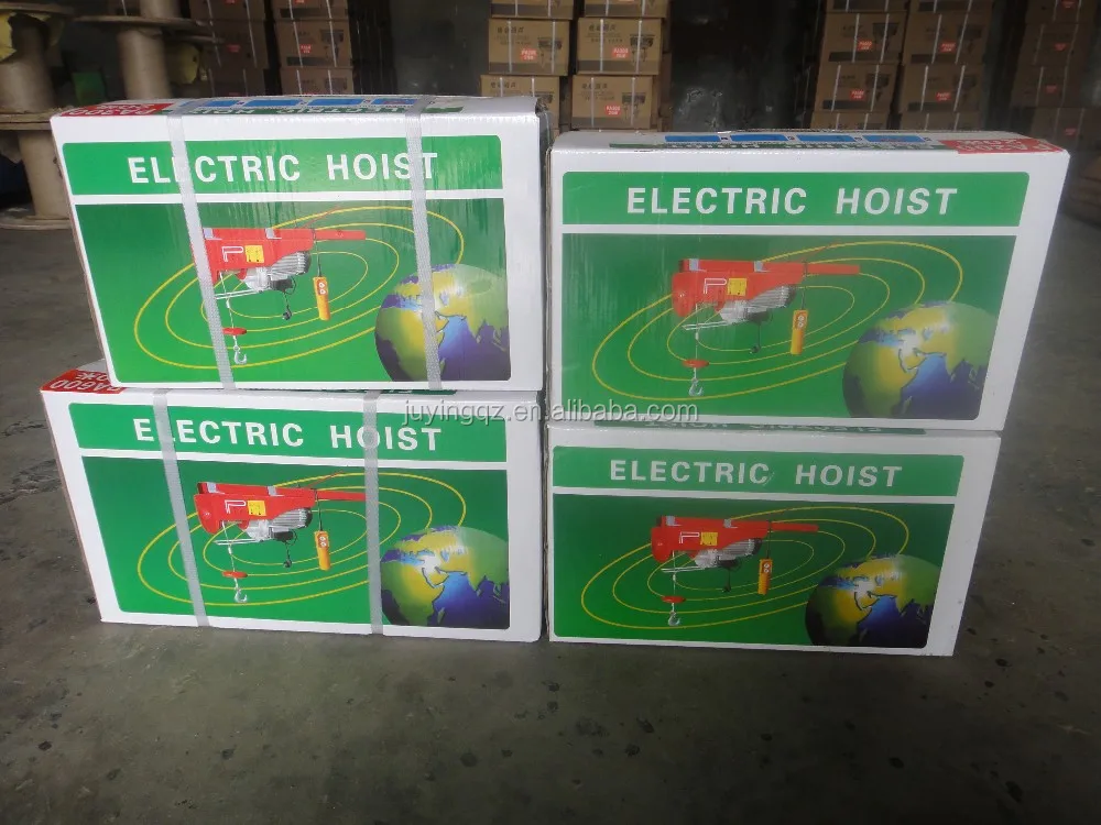 220 volt portable PA type small electric rope hoist with remote control