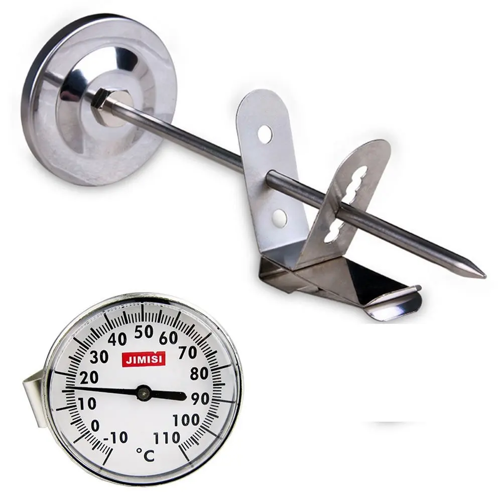KT THERMO Instant Read 1-Inch Dial Thermometer,Best For The Coffee Drinks,Chocolate Milk Foam