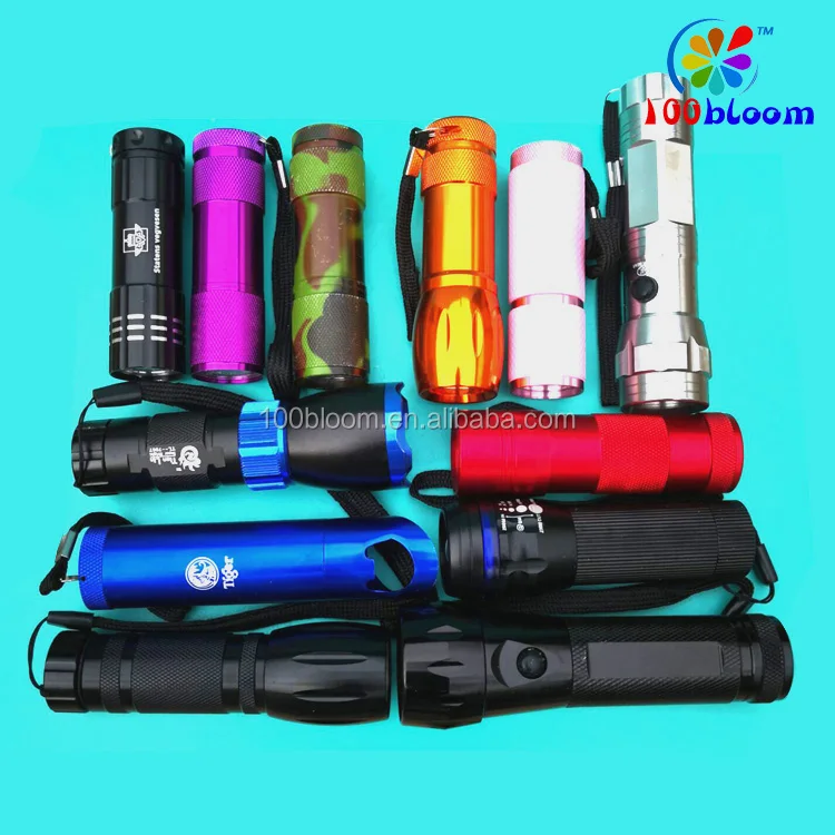 Factory wholesale promotional aluminum 14 led flashlight torch with 3xAAA batteries