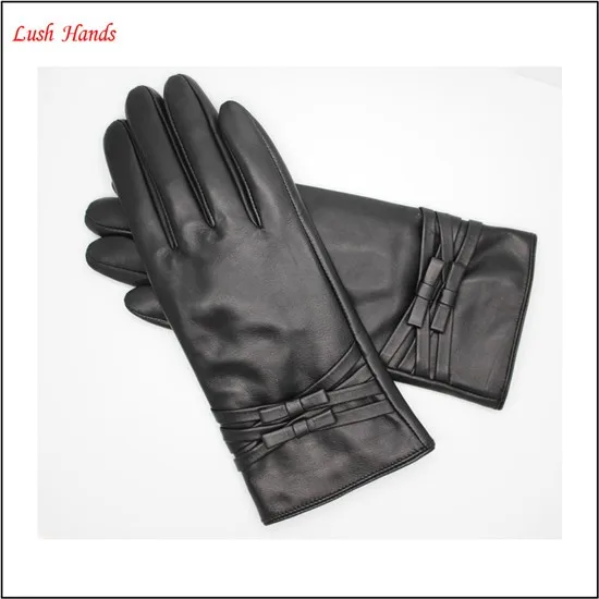 2017 new style women 's fashion winter daily leather gloves