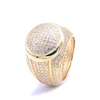 SLS New Arrive Bling Custom Jewelry 14 K Gold Micro pave Hip Hop Jewelry Men Diamond Ring