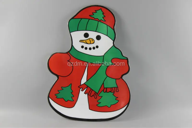 Snowman Shaped Melamine Dessert Plate For Christmas