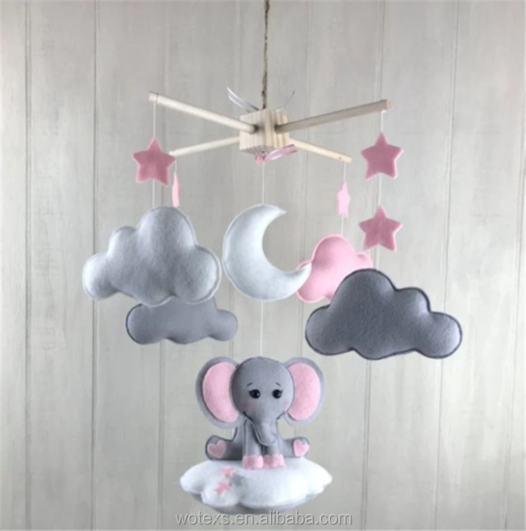 elephant nursery mobile