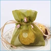 Drawstring Wedding organza bag organza pouch for gift package