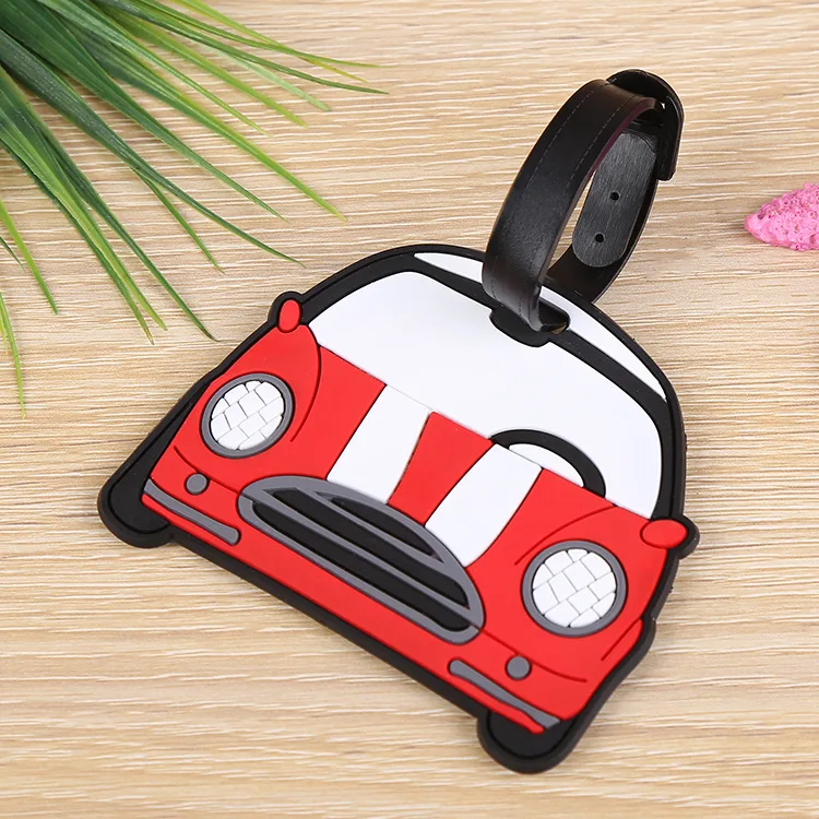 Custom Wholesale Soft Pvc Travel Baggage Tag/handbag Tag/silicon Rubber