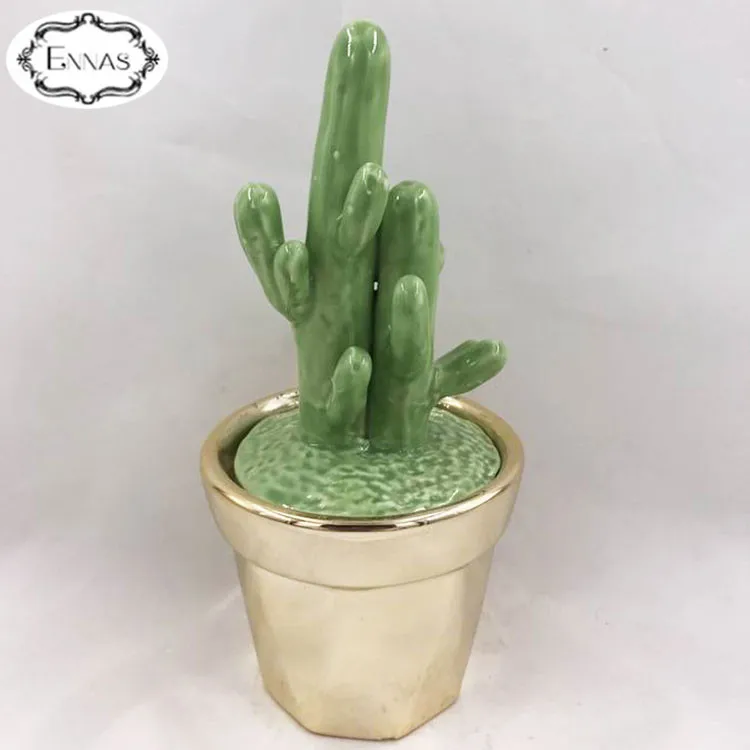 Ceramic succulent cactus lucky hand ornamental plants