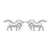 Fancy Design 925 Sterling Silver Jewelry Horse Shaped Stud Earrings for Women
