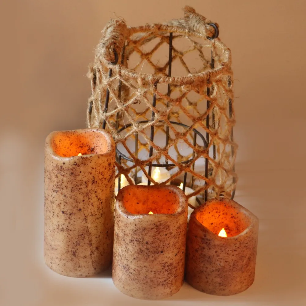 Aaa Battery Ecofriendly Flameless Wax Led Candles Light Elecotric