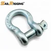 U.S. Type Galvanized Carbon Steel Screw Pin Shackle Drop Forged Anchor Bow Shackle
