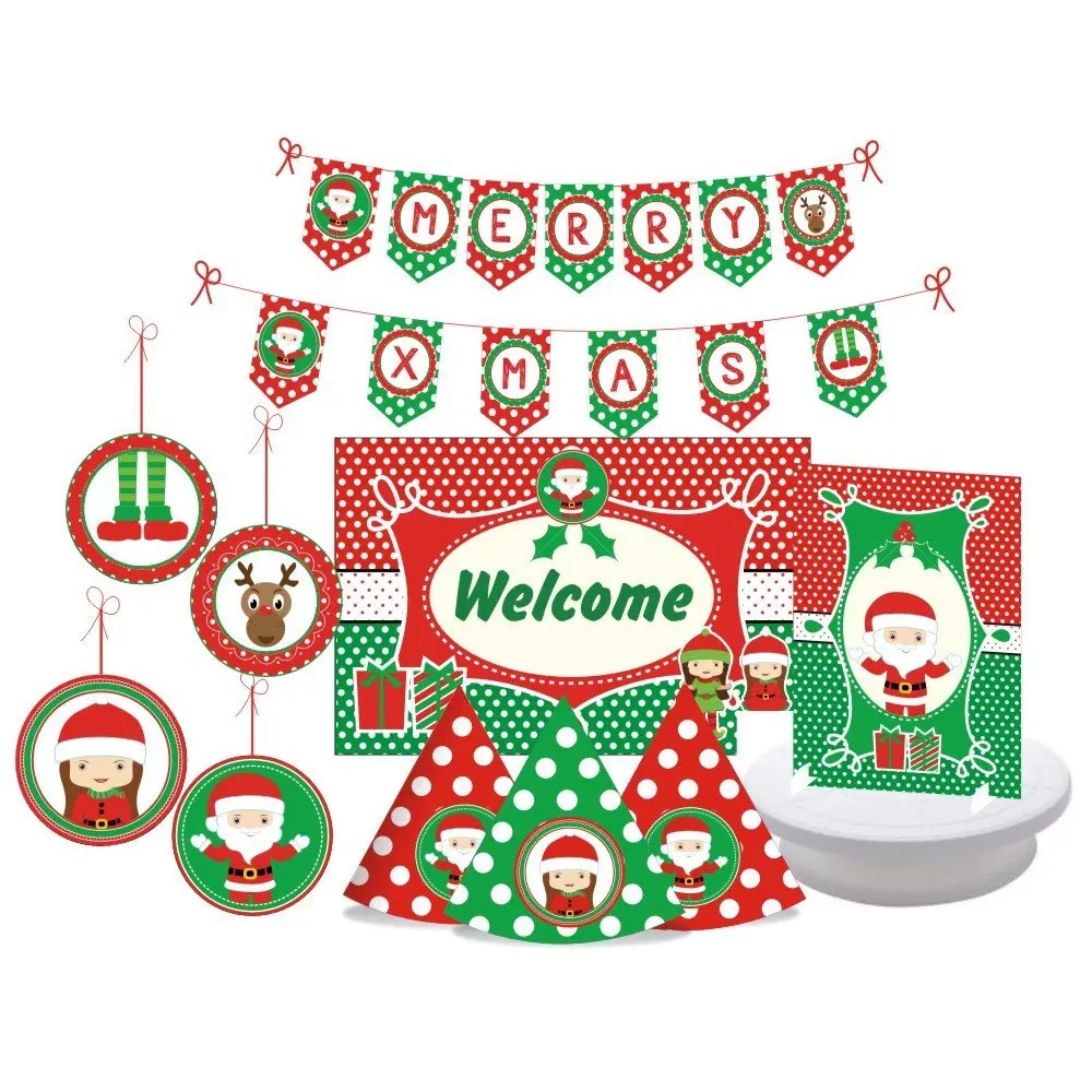 get quotations christmas party supplies 25 piece decorating kit includes 15 party hats 2 centerpieces - Christmas Centerpieces For Sale get quotations christmas party supplies 25 piece decorating kit includes 15 party hats 2 centerpieces - Christmas Centerpieces For Sale