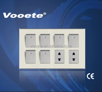 Modern Electrical Decorative Switches And Sockets View Switched Socket Outlet Vooete Product Details From Wenzhou Vooete Industry Co Ltd On